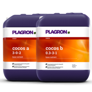 Cocos A & B 5L set by Plagron, mineral-based nutrient solution for coco growers