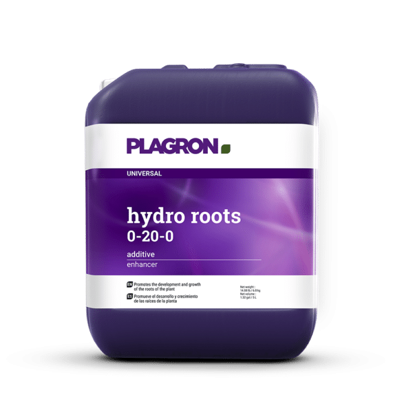 Plagron Hydro Roots 5L, root booster for hydroponic systems, improving nutrient absorption.