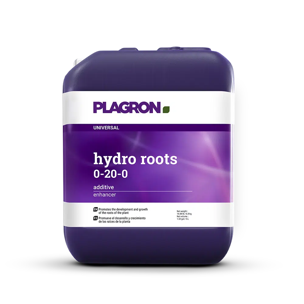 Plagron Hydro Roots 5L, root booster for hydroponic systems, improving nutrient absorption.
